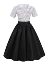 Modna Sukienka W Stylu Vintage Czarna