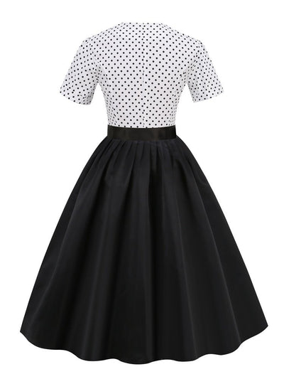 Modna Sukienka W Stylu Vintage Czarna