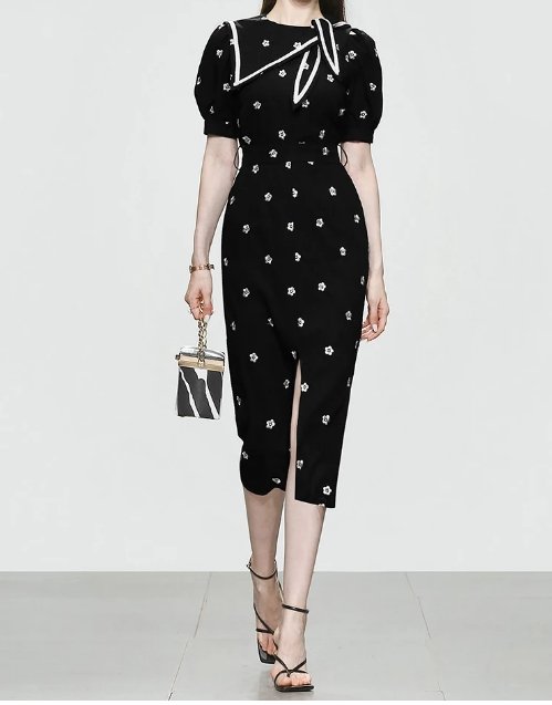 Bardzo Szykowna Sukienka W Stylu Vintage