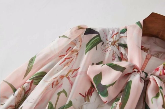 Długa Sukienka Vintage W Kolorze Brudnego Różu