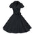 Zwykła Czarna Sukienka Vintage Z Lat 50