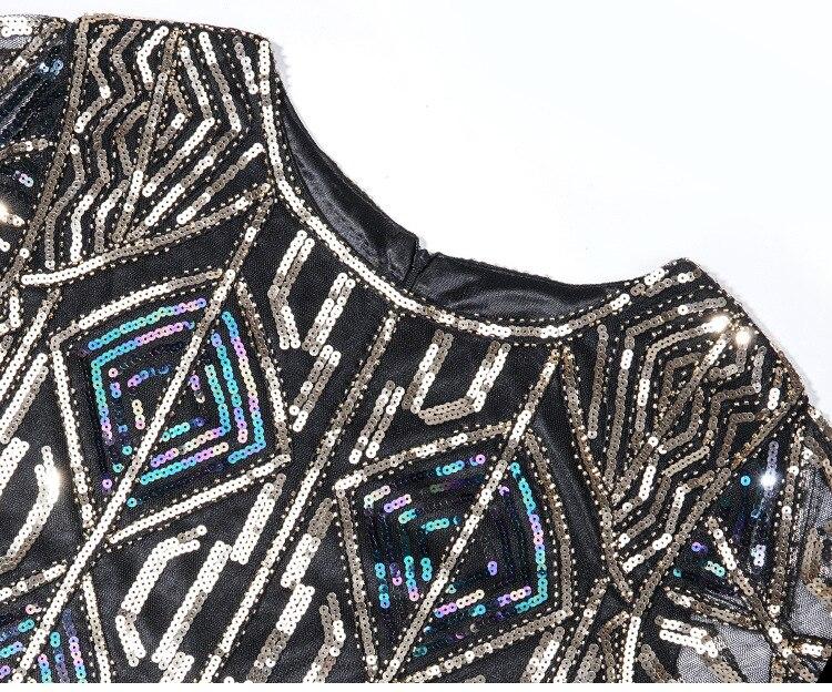 Długa Złota Sukienka Gatsby Z Lat 20. XX Wieku