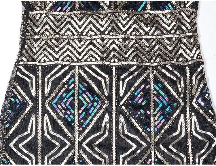 Długa Złota Sukienka Gatsby Z Lat 20. XX Wieku