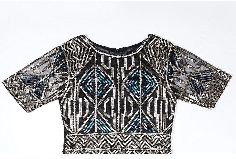 Długa Złota Sukienka Gatsby Z Lat 20. XX Wieku