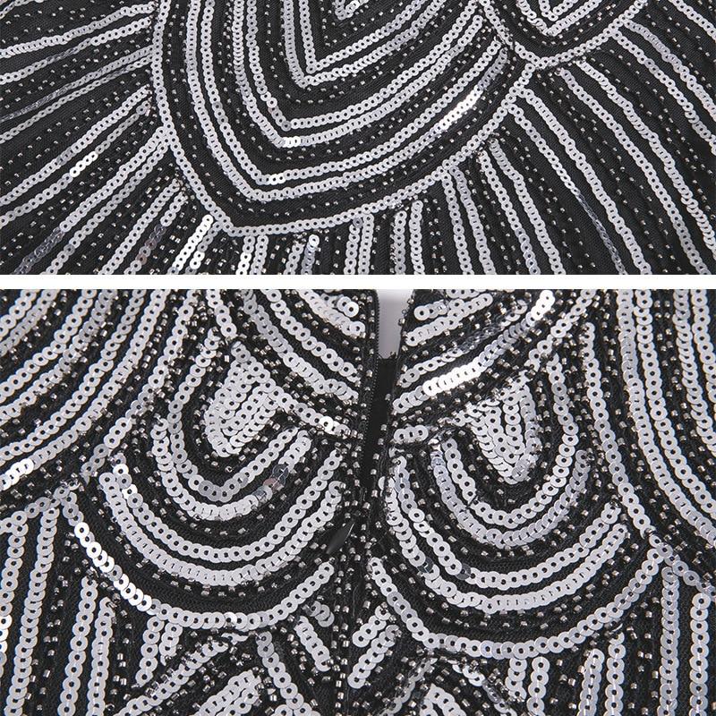 Srebrna Sukienka Z Lat 20