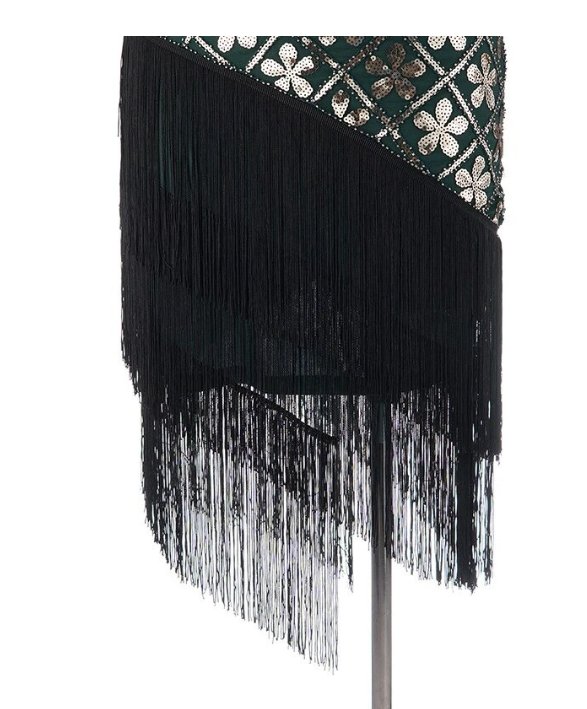 Złota Sukienka Vintage Plus Size Z Lat 20. XX Wieku