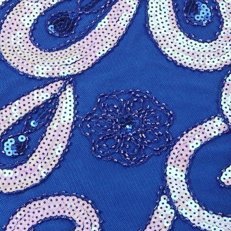 Niebieska Sukienka W Stylu Lat 20. XX Wieku