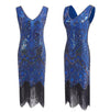 Niebieska Sukienka Paris Vintage Z Lat 20. XX Wieku