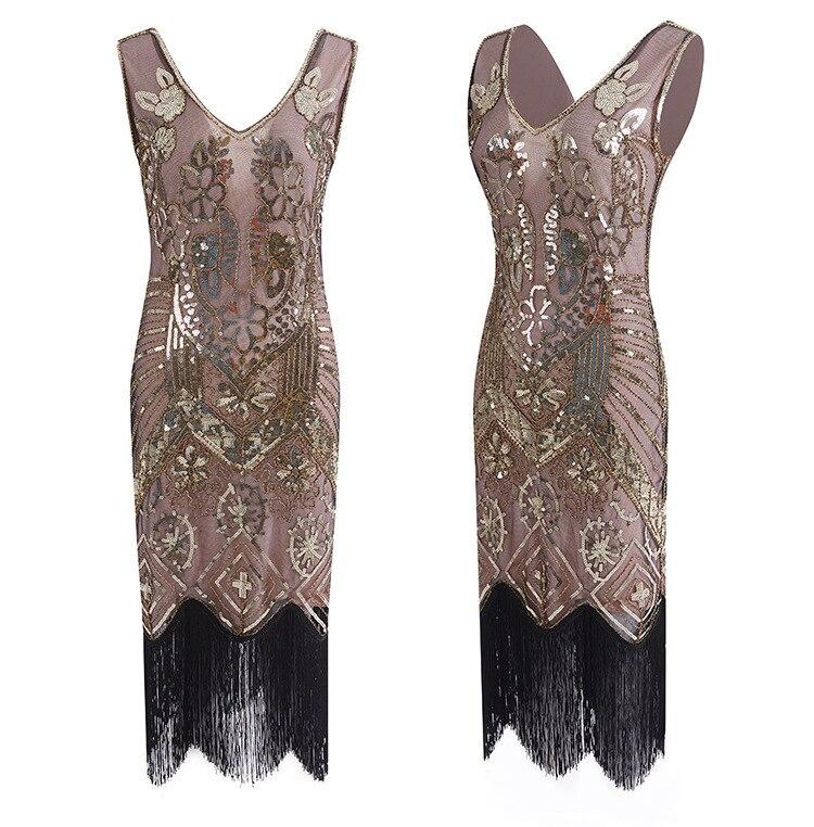 Sukienka Vintage Z Lat 20. Paryż Różowa