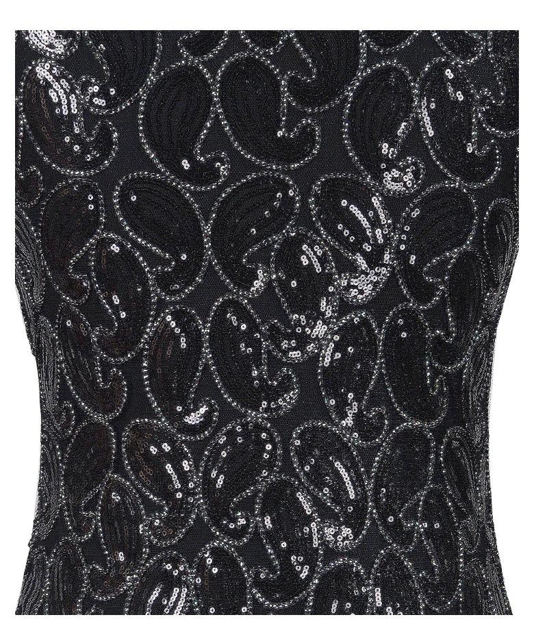 Seksowna Czarna Sukienka Vintage Z Lat 20. XX Wieku