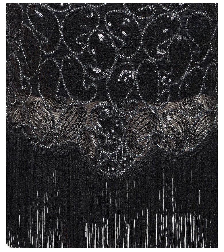 Seksowna Czarna Sukienka Vintage Z Lat 20. XX Wieku