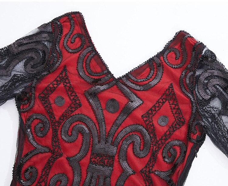 Czerwona Koronkowa Sukienka Z Lat 20. XX Wieku