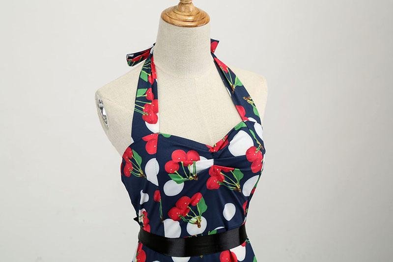 Wiśniowa Sukienka Vintage