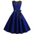 Niebieska Koronkowa Sukienka Vintage
