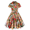 Sukienka Pin-Up Vintage Plus Size W Stylu Lat 60