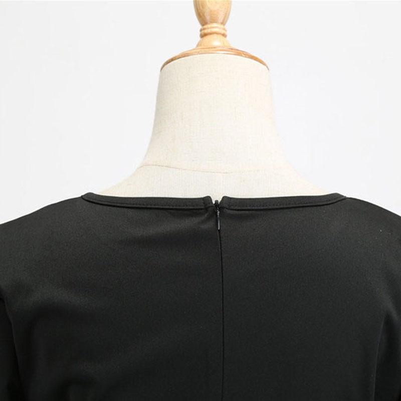 Sukienka Vintage Z Długim Rękawem