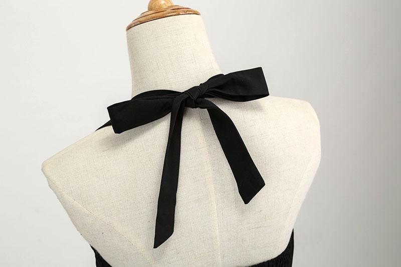 Czarna Sukienka W Stylu Vintage