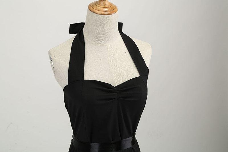 Czarna Sukienka W Stylu Vintage