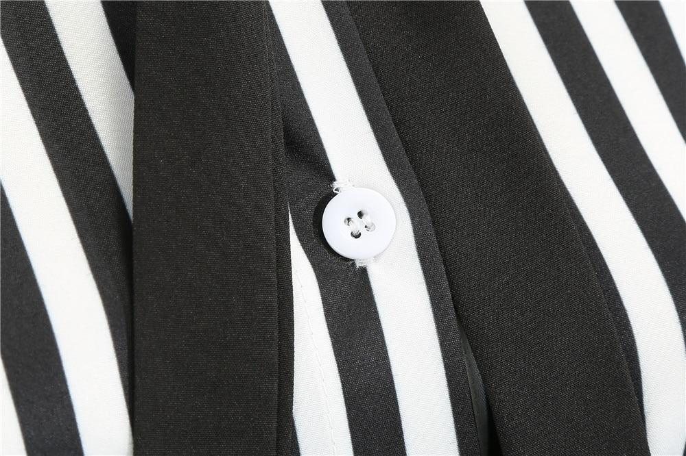 Czarno-Biała Sukienka W Stylu Retro