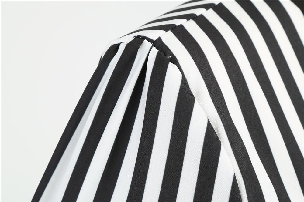 Czarno-Biała Sukienka W Stylu Retro