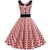 Czerwono-Biała Sukienka Vintage