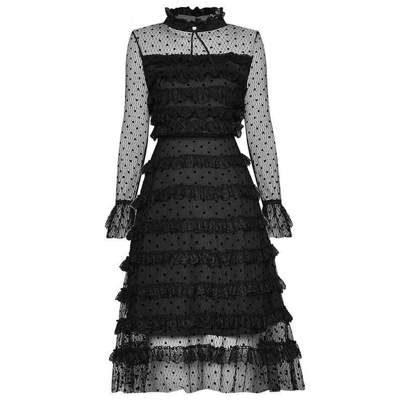 Czarna Sukienka Z Lat 40. W Stylu Vintage