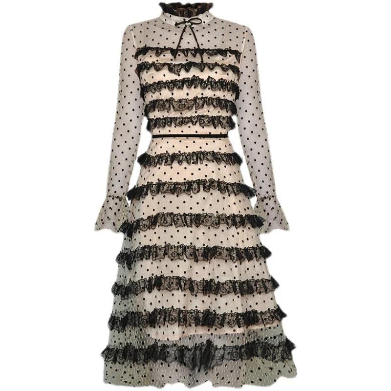 Różowa Sukienka Vintage Z Lat 40