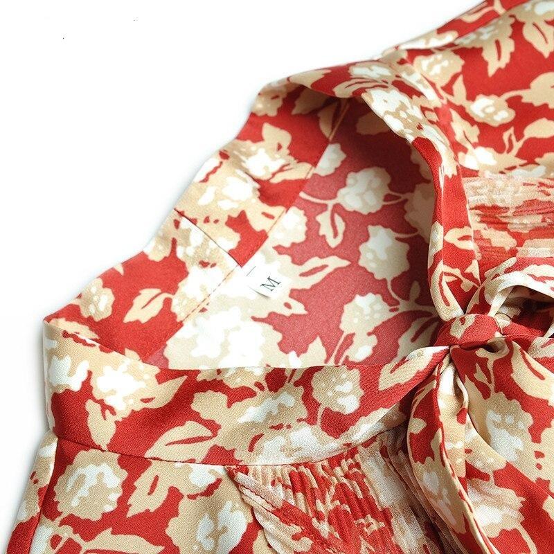 Czerwona Sukienka W Kwiaty W Stylu Vintage Z Lat 40